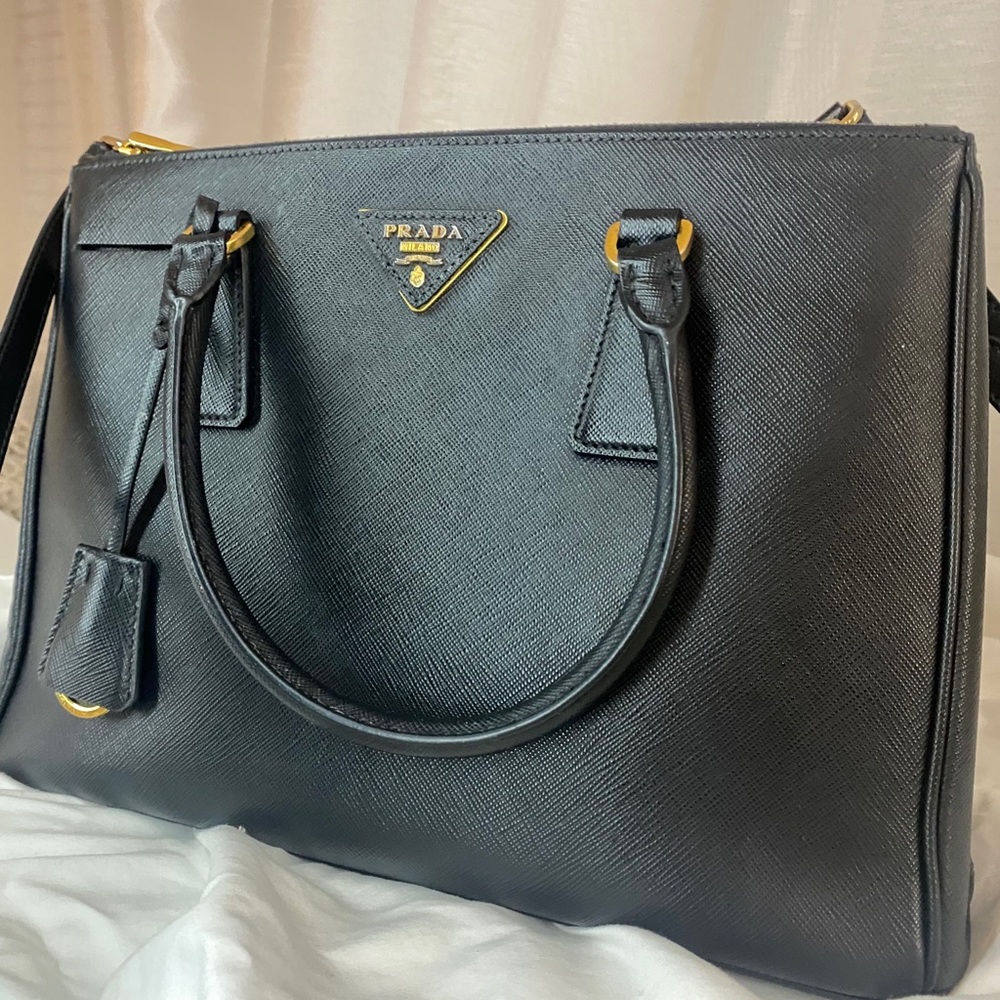 Prada Suffiano Lux Double Zip Tote